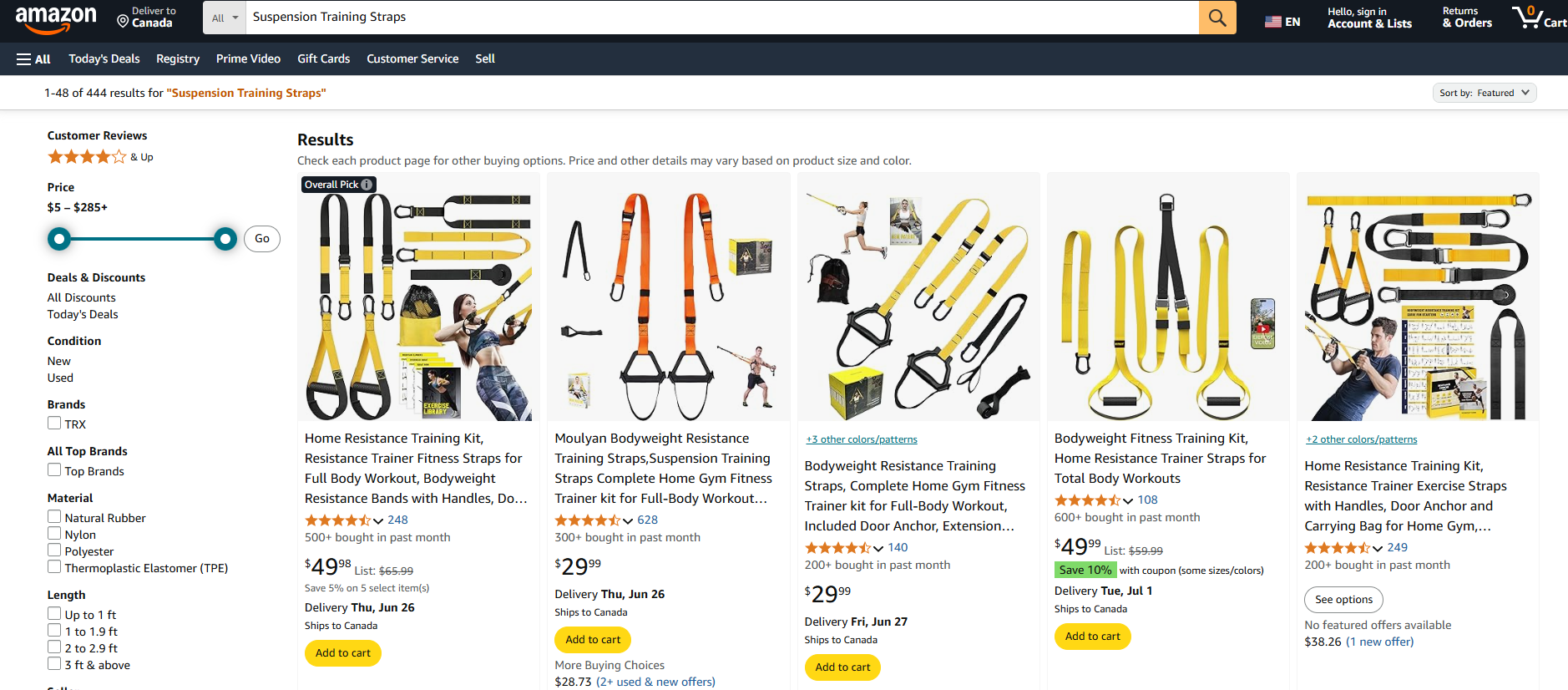 Suspension Training Straps